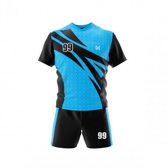 Футболка мужская с узором короткий рукав и шорты - форма для волейбола - цвета на ваш выбор.