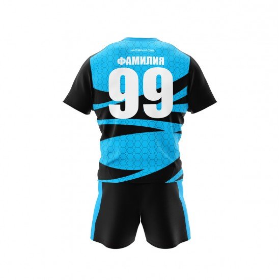 Футболка мужская с узором короткий рукав и шорты - форма для волейбола - цвета на ваш выбор.